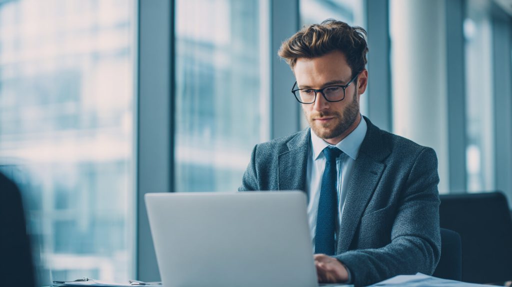Financieel medewerker werkt met actuele gegevens voor een betrouwbaar financieel overzicht.