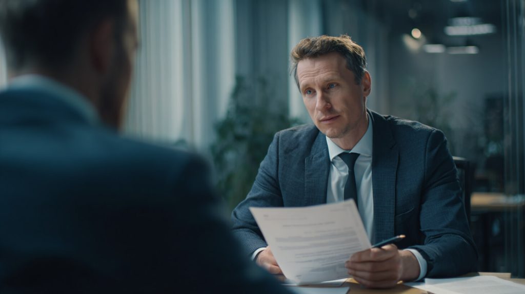 Zakelijk overleg over rapportages en financieel overzicht binnen een organisatie.